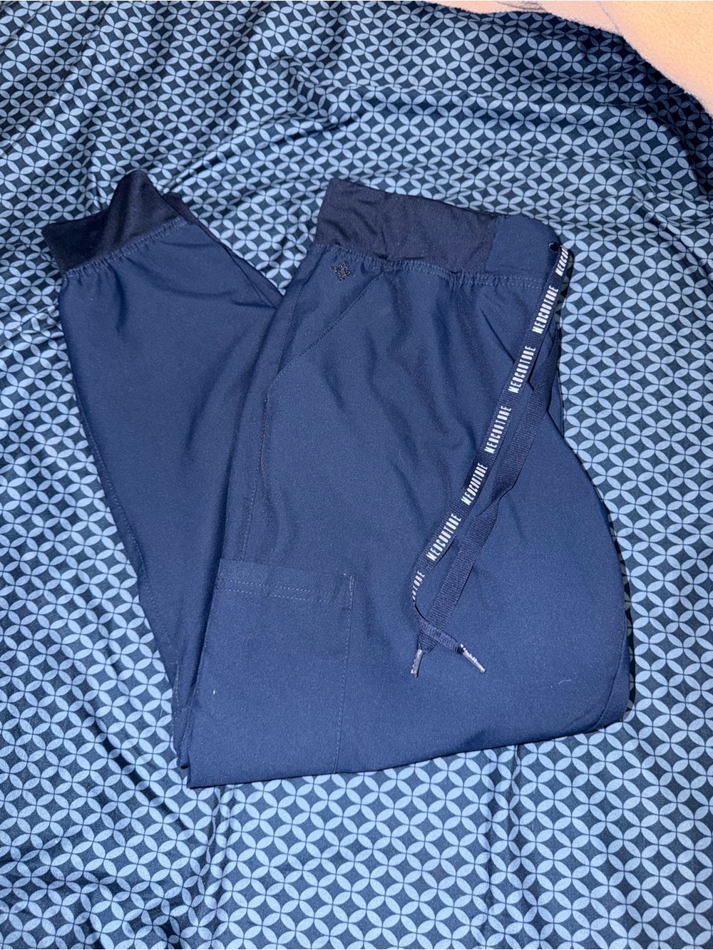 Med Couture Navy Blue Women's Jogger Scrub pants